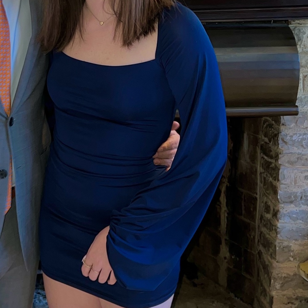 Lucy in the Sky Navy Long Sleeve Dress